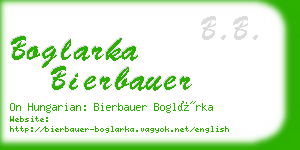 boglarka bierbauer business card